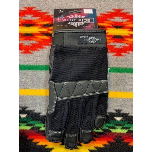 ウエストライド/WESTRIDE グローブTEXTILE GLOVE SOLID BLK
