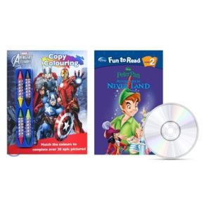 Disney Fun to Read Level 2 - Adventure in Never Land/ Marvel Avengers Assemble Copy Colo ...