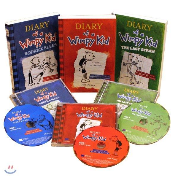 Diary of a Wimpy Kid 1-3（Book CD）：ウィムピキッド1-3願書CDセッ...