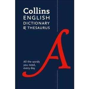 Paperback English Dictionary and Thesaurus Essenti...