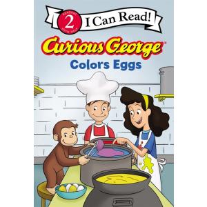 Curious George Colors Eggs (Paperback)