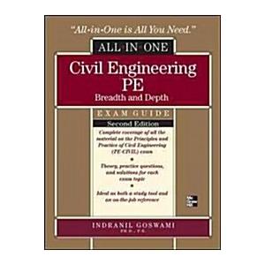Civil Engineering All-In-One PE Exam Guide: Breadt...