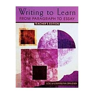 Writing to Learn Level 3 Teacher's Edition (Paperb...