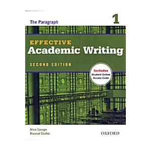 Effective Academic Writing 1: Student Book (Paperb...