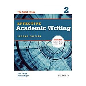 Effective Academic Writing 2: Student Book (Paperb...