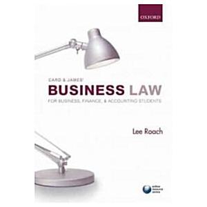 Card  James' Business Law for Business Accounting ...