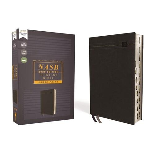Nasb Thinline Bible Large Print Leathersoft Black ...
