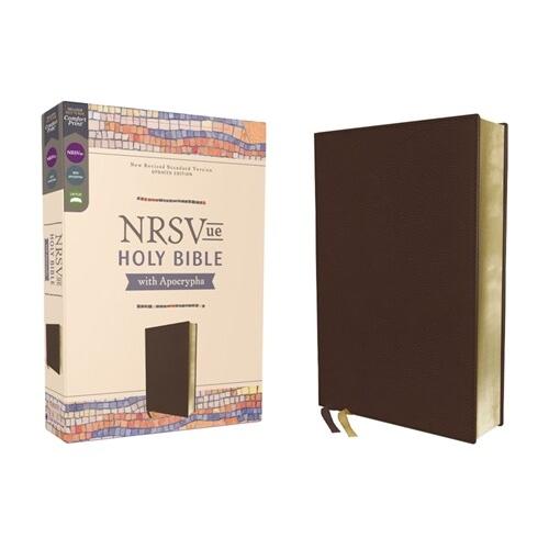 Nrsvue Holy Bible with Apocrypha Leathersoft Brown...