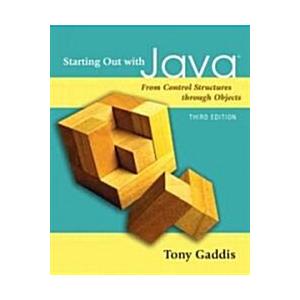 Starting Out With Java (Paperback CD-ROM 3rd)