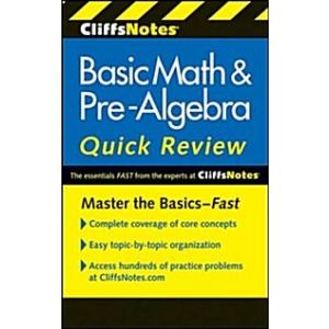 Cliffsnotes Basic Math  Pre-Algebra Quick Review 2...