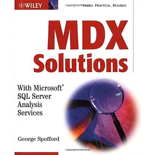 MDX Solutions: With Microsoft SQL Server Analysis ...