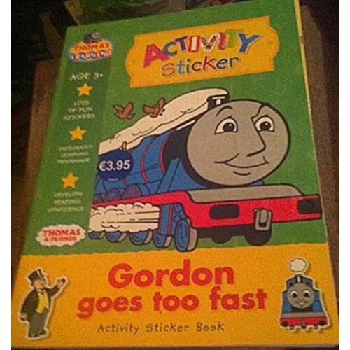 Gordon goes too fast : Activity Sticker