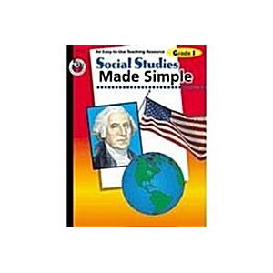 Social Studies Made Simple Grade 1 (Paperback Tch)