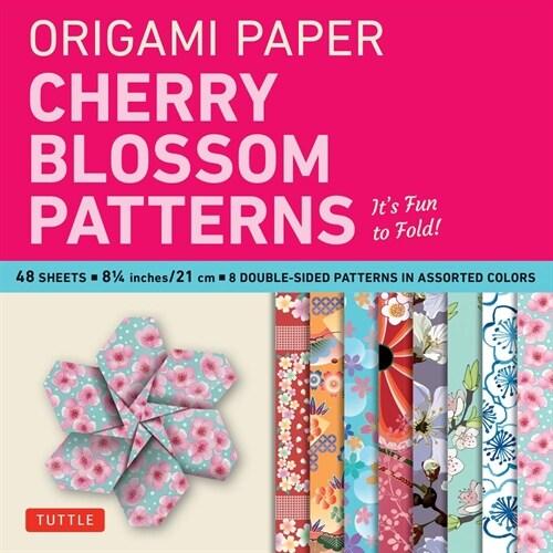 Origami Paper- Cherry Blossom Patterns Large 8 1/4...