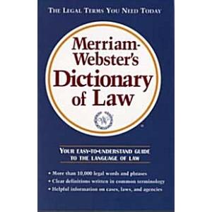 Merriam-Webster's Dictionary of Law (Paperback)