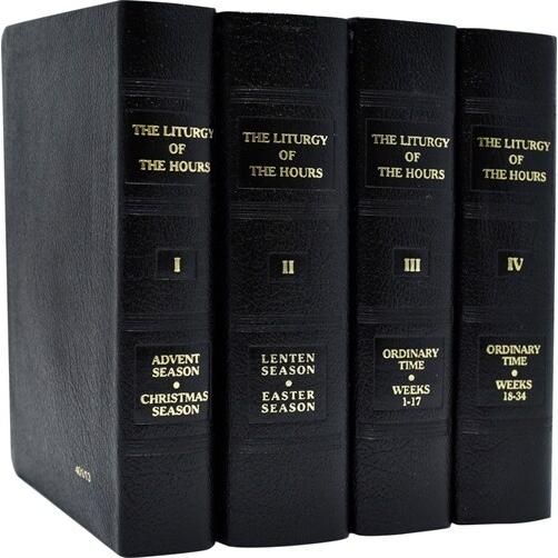 Liturgy of the Hours (Set of 4) (Hardcover Leather...