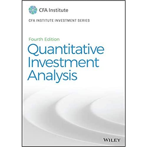 Quantitative Investment Analysis (Hardcover 4)