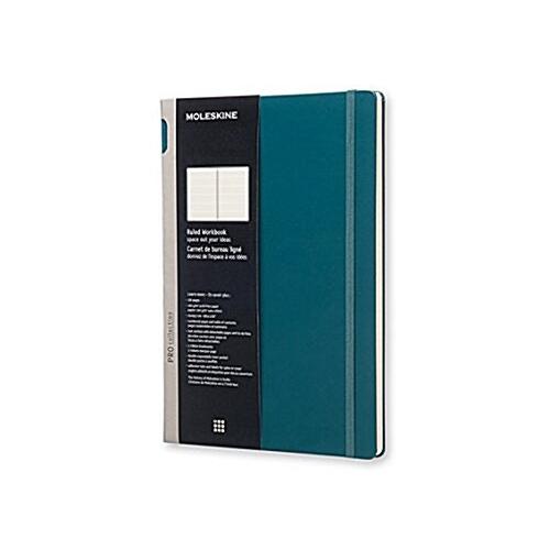 Moleskine Pro Collection Workbook A4 Ruled Tide Gr...