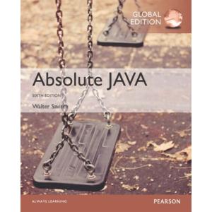 Absolute Java Global Edition (Paperback 6 ed)