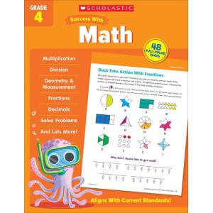 Scholastic Success with Math Grade 4 Workbook (Pap...