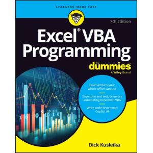 Microsoft 365 Excel VBA Programming for Dummies (P...