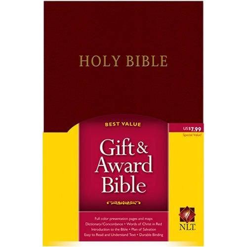 Holy Bible: New Living Translation  Burgundy Leath...