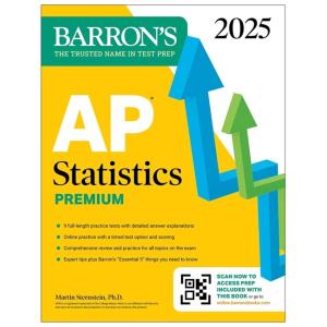 AP Statistics Premium 2025: Prep Book with 9 Pract...