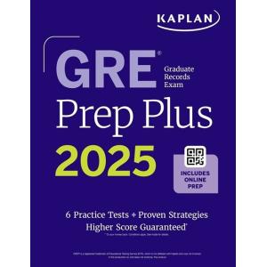 GRE Prep Plus Ninth Edition (2025): Includes 6 Pra...