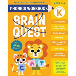 Brain Quest Phonics Workbook: Kindergarten (Paperb...