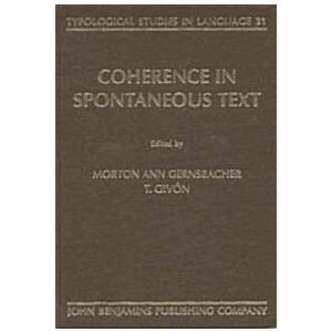 Coherence in Spontaneous Text (Paperback)