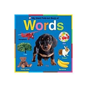 Words : My Giant Fold-Out Books (Board Book)