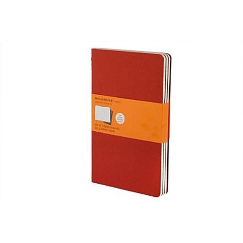 Moleskine Cahier Journal (Set of 3) Large Ruled Cr...