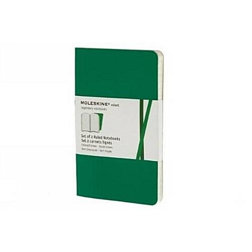 Moleskine Ruled Volant Emerald Green/Oxide Green N...