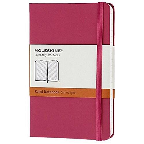 Moleskine Classic Notebook Pocket Ruled Magenta Ha...