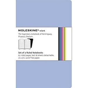 Moleskine Volant Ruled Notebook: Blue (Paperback)