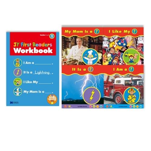 JY First Readers Workbook Set 1 (1~4) (4 Books + W...