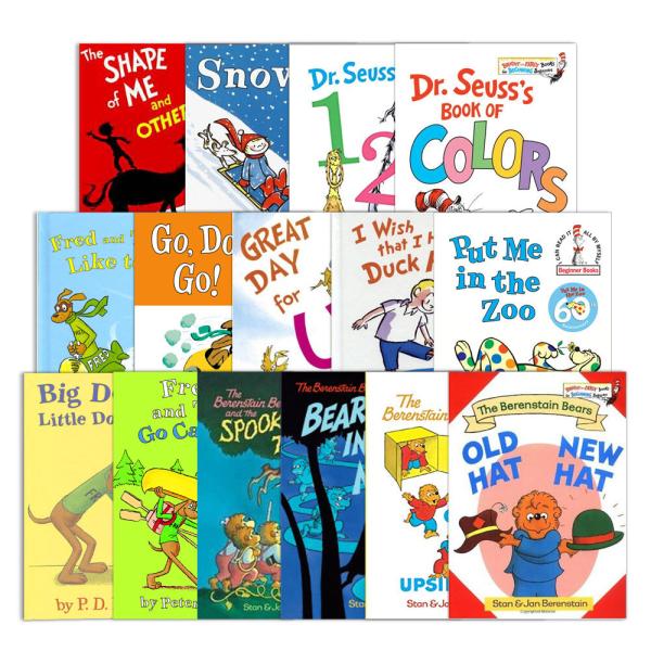 15 Dr. Seuss books containing rich basic vocabular...
