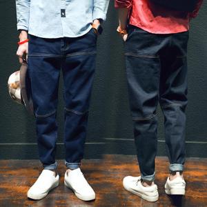 デニムパンツ メンズ サルエルパンツ ジーンズ デニムパンツ ジーパン カジュアル ロング コットン パンツ デニムパンツ 春秋 新作