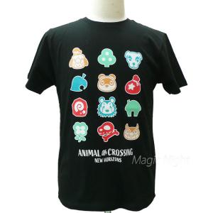 どうぶつの森Tシャツ たぬきち ブラック 黒 Tシャツ あつまれどうぶつ