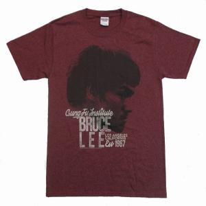 ブルースリー Tシャツ EST 1967 Vintage 半袖 Maroon Heather｜magicnight