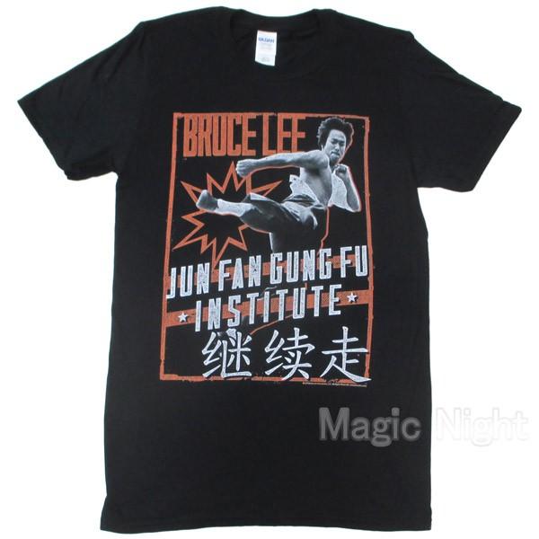 ブルースリー Tシャツ POW GUNG FU ジュンファングンフー 黒