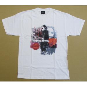 訳あり品 ジョーカー Share the Joy USA版 バットマン ダークナイト Tシャツ 印刷汚れあり 黄ばみあり｜magicnight