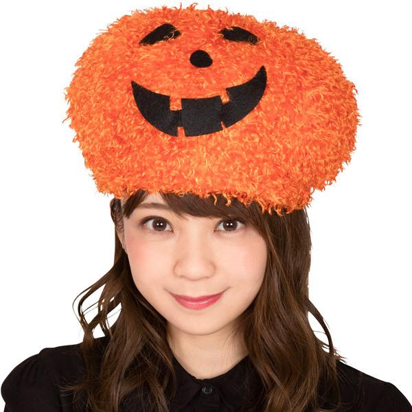 ハロウィンパンプキンアフロ ハロウィン 帽子 かぶりもの パンプキン