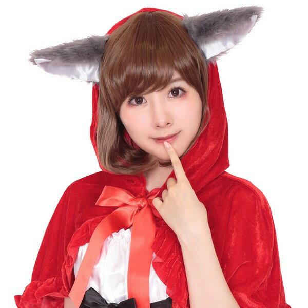 けもみみピン おおかみ ヘアピン グレーウルフ 付け耳 アクセサリー