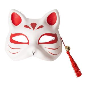 DAISHIN（大進） お面 猫柄 十六 華 黒 [M便 1/1] : シブヤ文具 - 通販