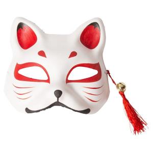 DAISHIN（大進） お面 猫柄 十六 華 黒 [M便 1/1] : シブヤ文具 - 通販