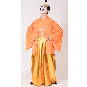 お殿様オレンジ ちょんまげ かつら付き コスプ...の詳細画像3