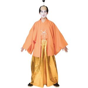 お殿様オレンジ ちょんまげ かつら付き コスプ...の詳細画像4