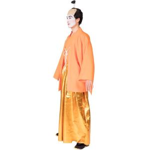 お殿様オレンジ ちょんまげ かつら付き コスプ...の詳細画像5
