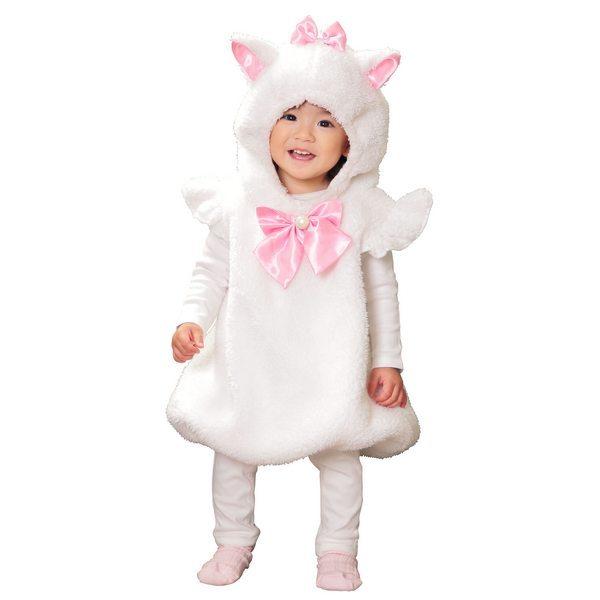奉仕品 マシュマロホワイトキャット ベビー ネコ 着ぐるみ ハロウィン 仮装 コスプレ 衣装 女の子...
